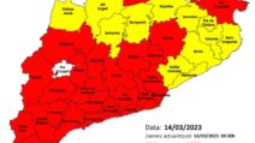 Mapa del pla Alfa d'aquest dimarts