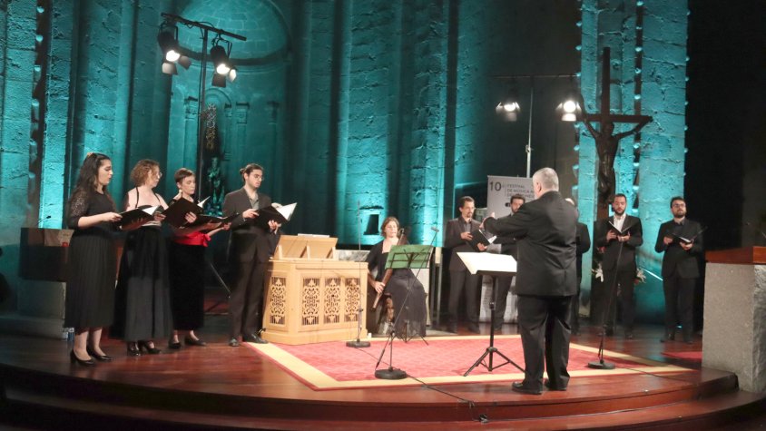 El grue Ensemble Brudieu durant un concert en la 10a edició del festival