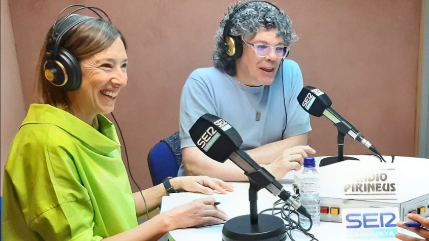 La vicepresidenta Cristina Rotellà i el responsable de l'àrea de serveis socials Joan Bragulat