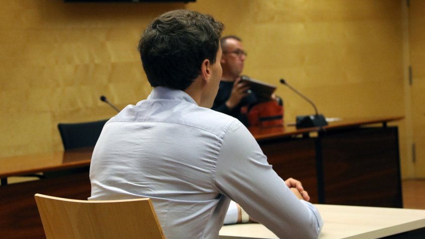 L'acusat durant el judici a l'Audiència de Girona