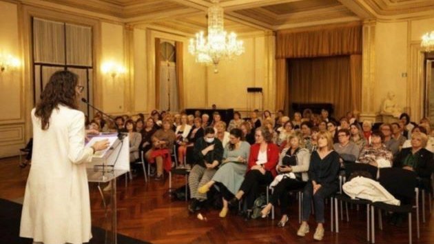 Imatge de l'acte de lliurament ahir a Barcelona