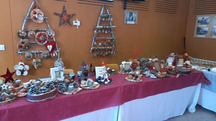 Una de les parades de la Fira de Nadal d'Urús