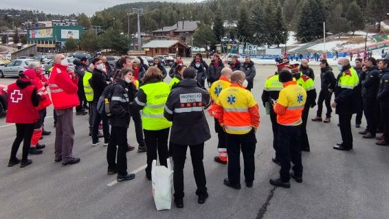 Simulacre de Protecció Civil a la Molina