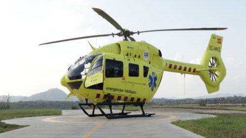 El ferit ha estat traslladat amb un helicòpter del SEM