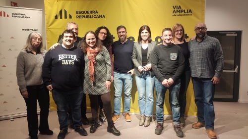 Foto de família de la presentació d'aquest dissabte