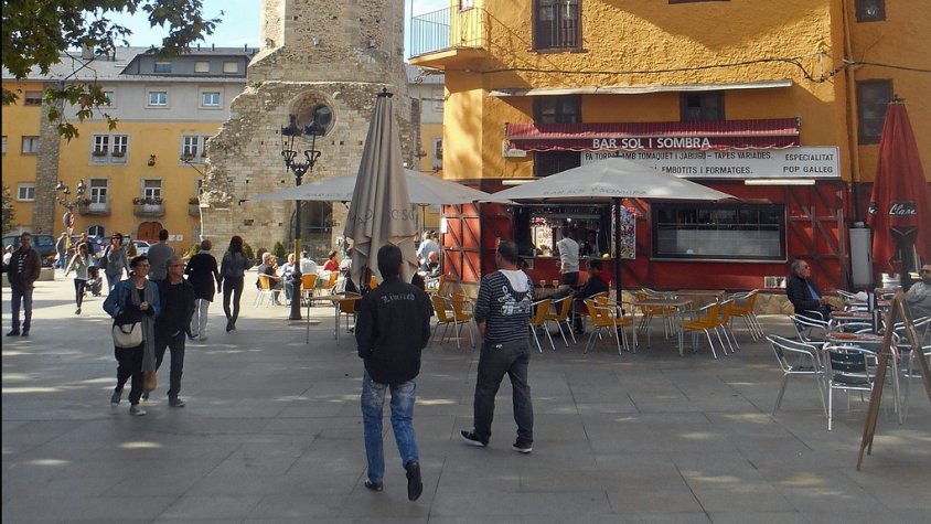 La plaça dels Herois de Puigcerdà