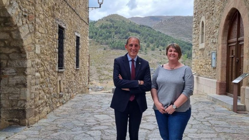 José Crespín, el subdelegat de l'Estat amb Laia Serra