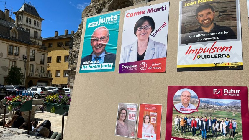 Els candidats ja han penjat els cartells