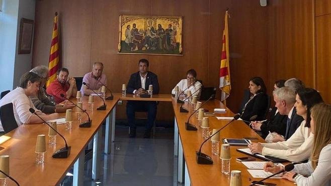 La reunió amb els representants d'Educació al Pirineu