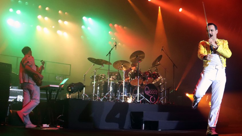 Un instant del concert de God Save The Queen a l'Occident Summerfest Cerdanya