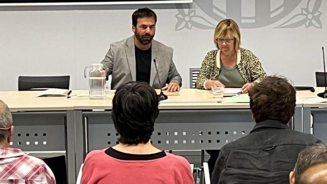 Isaac Peraire presentant els resultats