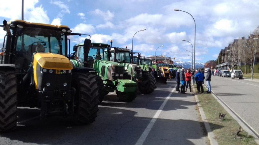 Les protestes de la pagesia continuen també a la Cerdanya