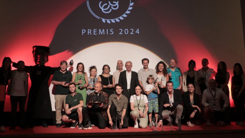 Foto de grup dels premiats en la 15a edicó del Cerdanya Film Festival
