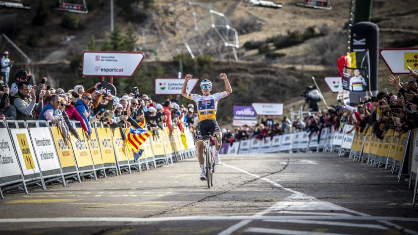 Remco Evenepoel, La Molina. Volta Ciclista a Catalunya 2023.