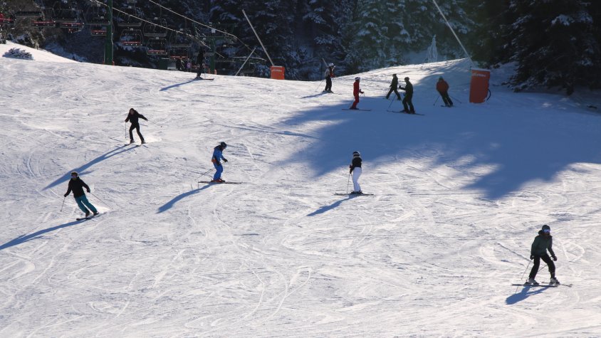 Diversos esquiadors a La Molina