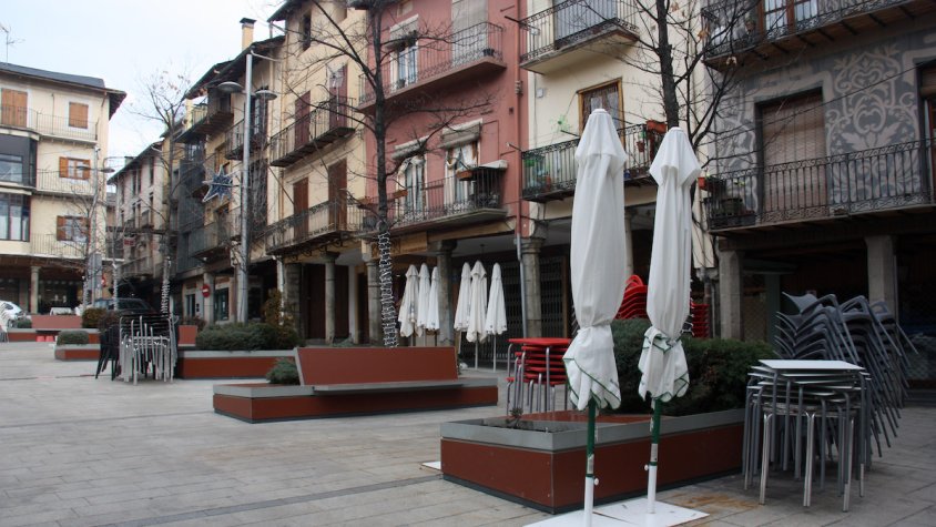 La plaça Cabrinetty de Puigcerdà