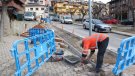 Comencen les obres de renovació de la vorera del carrer Pendís a Puigcerdà
