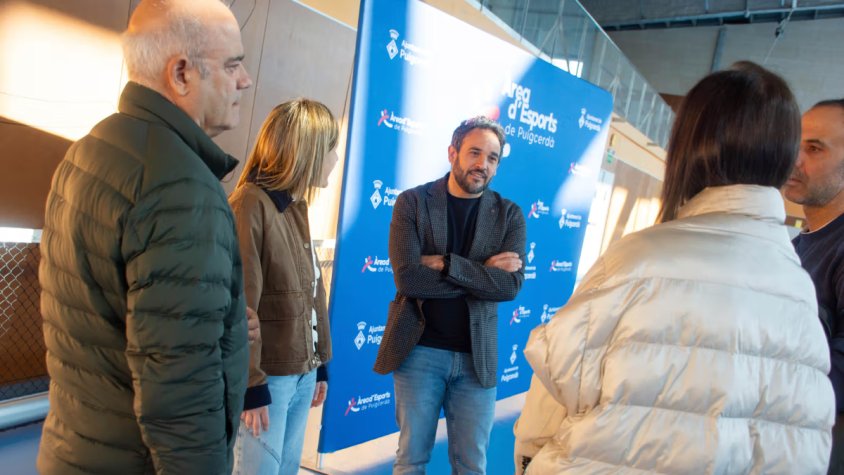La visita del secretari general de l'Esport