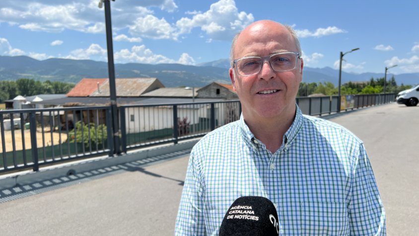 El líder de Futur per Puigcerdà, Francesc Armengol, en una entrevista a l'ACN