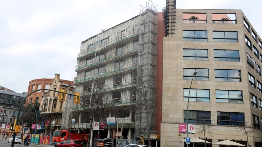 Pla general d'un bloc d'habitatges de nova construcció al centre de Girona