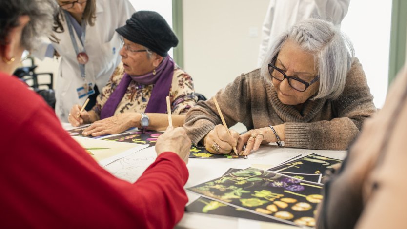 Als marges”, un dels projectes d’“Eixart. Art i Salut”, de l’artista Gemma París en col·laboració amb el Centre d’art la Panera i el CAP Bordeta-Magraners de Lleida.