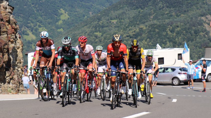 Imatge del pas del Tour de França per la Val d'Aran el passat dia 24 de juliol