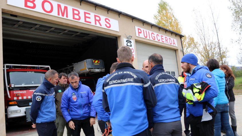 Imatge d'arxiu dels bombers voluntaris de Puigcerdà