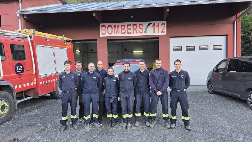 Els bombers voluntaris del parc de Llívia